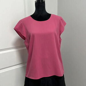 Alex Marie Women’s Blouse pink short sleeve size L